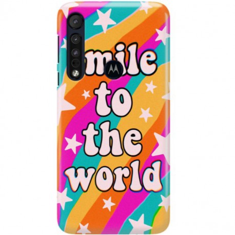 ETUI CLEAR NA TELEFON MOTOROLA MOTO ONE MACRO WONDERFUL WORLD