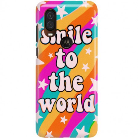 ETUI CLEAR NA TELEFON MOTOROLA MOTO ONE VISION WONDERFUL WORLD