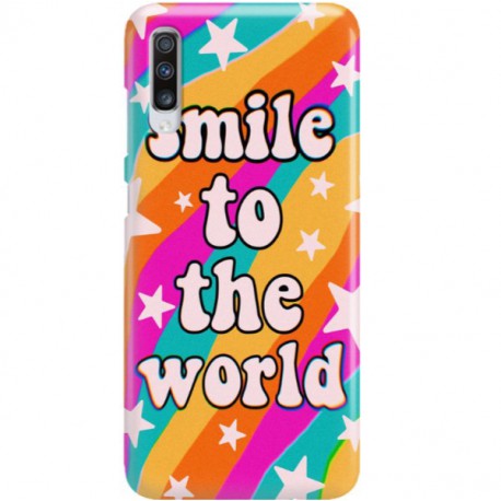 ETUI CLEAR NA TELEFON SAMSUNG GALAXY A70 WONDERFUL WORLD