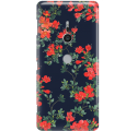 Etui na telefon Sony Xperia XZ2 Czerwone Kwiaty