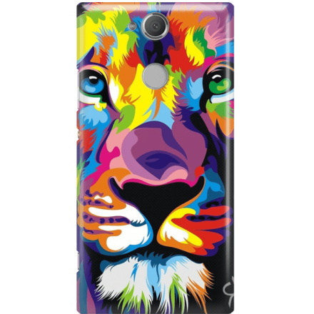 Etui na telefon Sony Xperia XA2 Kolorowy Lew