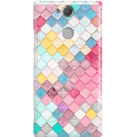 Etui na telefon Sony Xperia XA2 Tęczowa Łuska