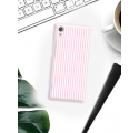 Etui na telefon Sony Xperia XA1 Candy Różowe Paski