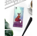 Etui na telefon Sony Xperia XA1 Kosmiczny Lis