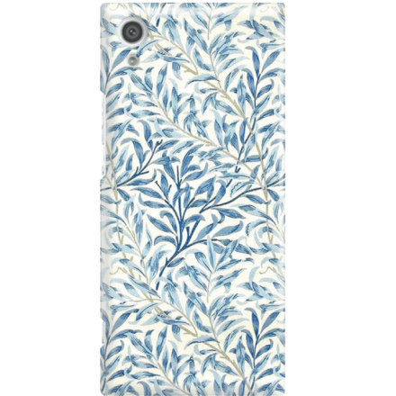 Etui na telefon Sony Xperia XA1 Niebieskie Liście