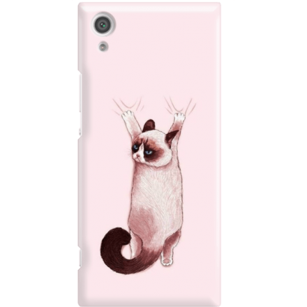 Etui na telefon Sony Xperia XA1 Różowy Kot