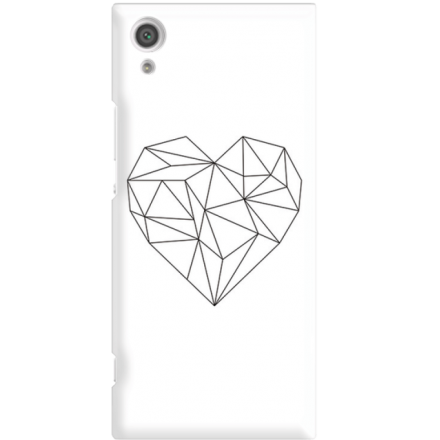 Etui na telefon Sony Xperia XA1 Serce Geometryczne
