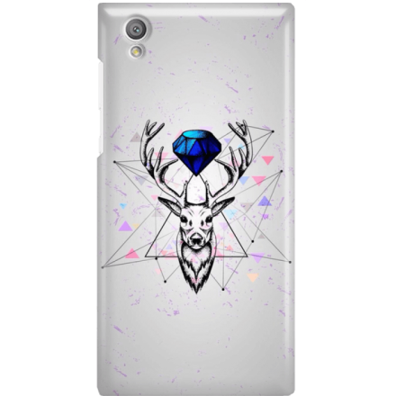 Etui na telefon Sony Xperia L1 Jeleń Geometryczny