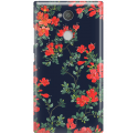 Etui na telefon Sony Xperia L2 Czerwone Kwiaty