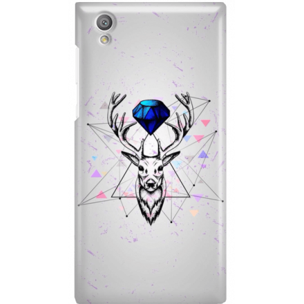 Etui na telefon Sony Xperia L1 Jeleń Geometryczny
