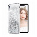 ETUI LIQUID SPARKLE NA TELEFON HUAWEI P SMART 2019 SREBRNY