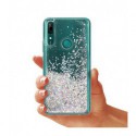 ETUI LIQUID SPARKLE NA TELEFON HUAWEI P SMART Z / Y9 PRIME 2019 SREBRNY