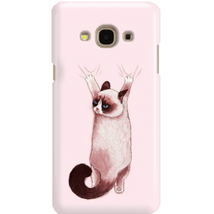 Etui na telefon Samsung Galaxy J3 2017 Różowy Kot
