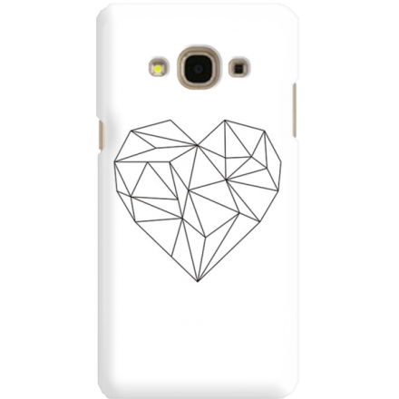 Etui na telefon Samsung Galaxy J3 2017 Serce Geometryczne
