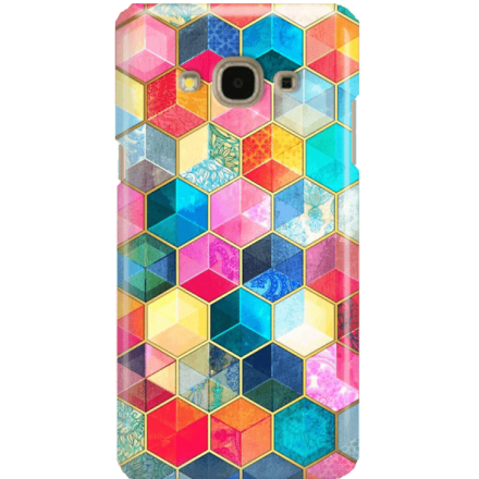 Etui na telefon Samsung Galaxy J3 2017 Tęczowe Kryształki
