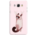 Etui na telefon Samsung Galaxy J5 2016 Różowy Kot