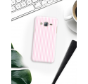 Etui na telefon Samsung Galaxy J3 2016 Candy Różowe Paski