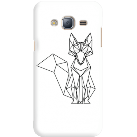 Etui na telefon Samsung Galaxy J3 2016 Lis Geometryczny