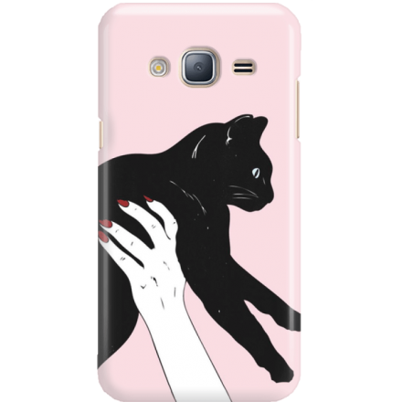 Etui na telefon Samsung Galaxy J3 2016 Mój Czarny Kot
