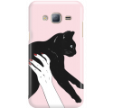 Etui na telefon Samsung Galaxy J3 2016 Mój Czarny Kot