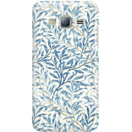 Etui na telefon Samsung Galaxy J3 2016 Niebieskie Liście