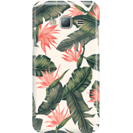 Etui na telefon Samsung Galaxy J3 2016 Palmowe Liście