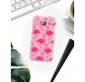 Etui na telefon Samsung Galaxy J3 2016 Różowe Flamingi