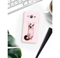 Etui na telefon Samsung Galaxy J3 2016 Różowy Kot
