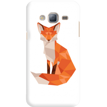 Etui na telefon Samsung Galaxy J3 2016 Rudy Lis Geometryczny