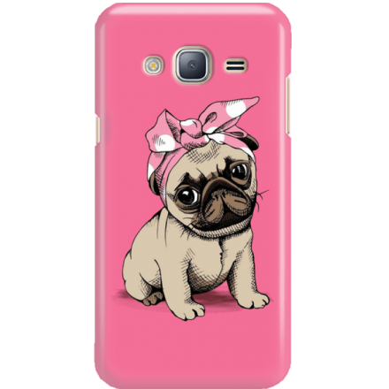 Etui na telefon Samsung Galaxy J3 2016 Słodki Mops