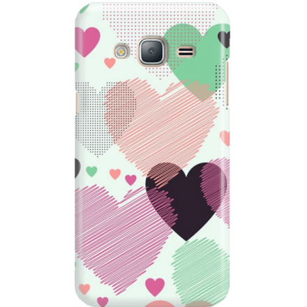 Etui na telefon Samsung Galaxy J3 2016 Serca
