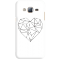 Etui na telefon Samsung Galaxy J3 2016 Serce Geometryczne