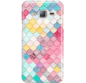 Etui na telefon Samsung Galaxy J3 2016 Tęczowa Łuska