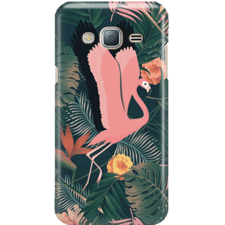 Etui na telefon Samsung Galaxy J3 2016 Tropikalny Flaming