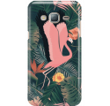 Etui na telefon Samsung Galaxy J3 2016 Tropikalny Flaming