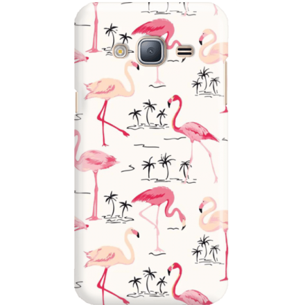Etui na telefon Samsung Galaxy J3 2016 Wakacyjne Flamingi