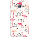 Etui na telefon Samsung Galaxy J3 2016 Wakacyjne Flamingi