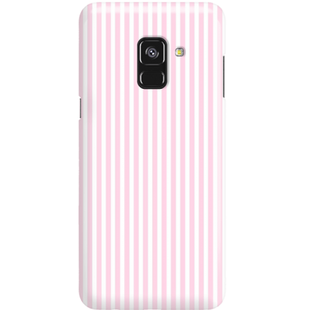 Etui na telefon Samsung Galaxy A8 2018 Candy Różowe Paski