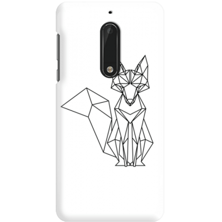 Etui na telefon Nokia 5 Lis Geometryczny