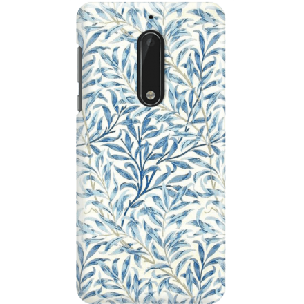 Etui na telefon Nokia 5 Niebieskie Liście