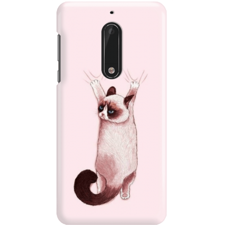 Etui na telefon Nokia 5 Różowy Kot