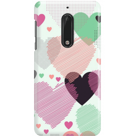 Etui na telefon Nokia 5 Serca