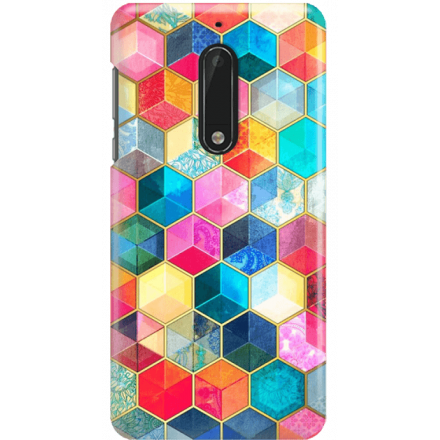 Etui na telefon Nokia 5 Tęczowe Kryształki