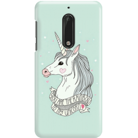 Etui na telefon Nokia 5 Unicorn Szczęśliwy Jednorożec
