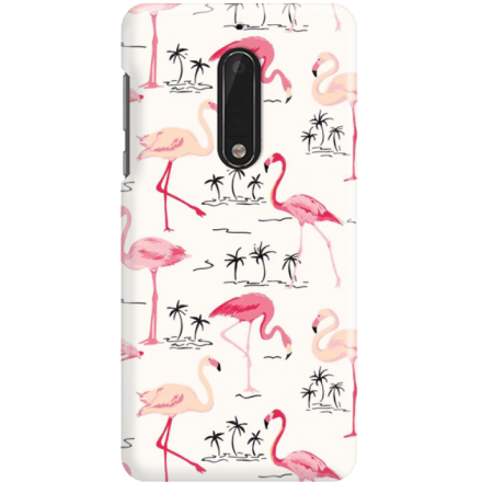 Etui na telefon Nokia 5 Wakacyjne Flamingi