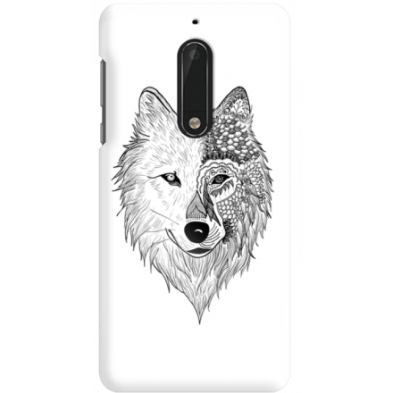 Etui na telefon Nokia 5 Wilk Boho