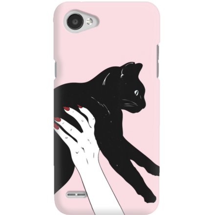 Etui na telefon LG Q6 Mój Czarny Kot