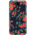 Etui na telefon LG K8 Dual 2017 Czerwone Kwiaty
