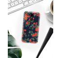 Etui na telefon LG K8 Dual 2017 Czerwone Kwiaty