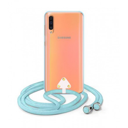 ETUI SUMMER CROSSBODY NA TELEFON SAMSUNG GALAXY A50 NIEBIESKI